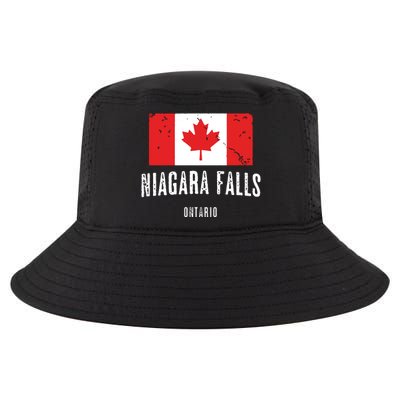 Niagara Falls CANADA CANADIAN Flag Cool Comfort Performance Bucket Hat