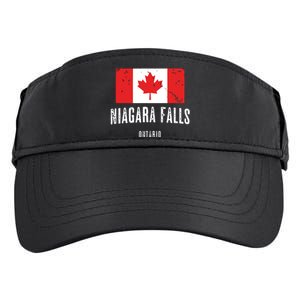 Niagara Falls CANADA CANADIAN Flag Adult Drive Performance Visor