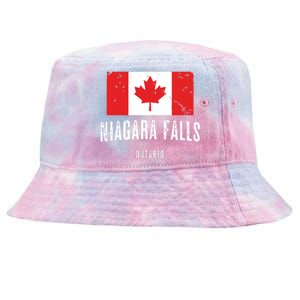 Niagara Falls CANADA CANADIAN Flag Tie-Dyed Bucket Hat