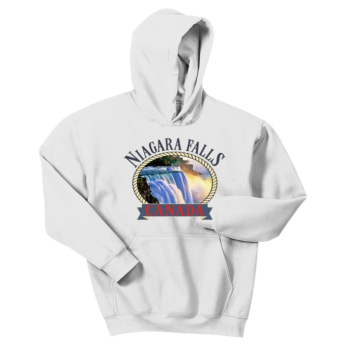 Niagara Falls Canada Usa Nature River Kids Hoodie