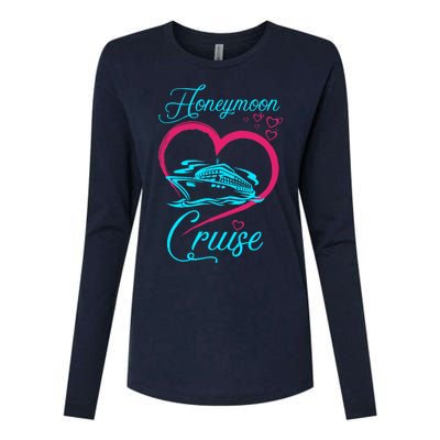 Newlywed FunLoving Couples Honeymoon Cruise Womens Cotton Relaxed Long Sleeve T-Shirt