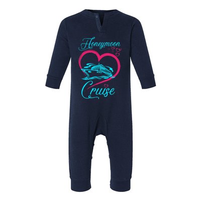 Newlywed FunLoving Couples Honeymoon Cruise Infant Fleece One Piece