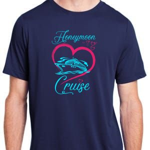 Newlywed FunLoving Couples Honeymoon Cruise Adult ChromaSoft Performance T-Shirt