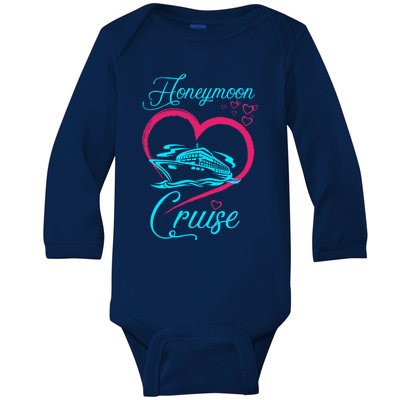 Newlywed FunLoving Couples Honeymoon Cruise Baby Long Sleeve Bodysuit