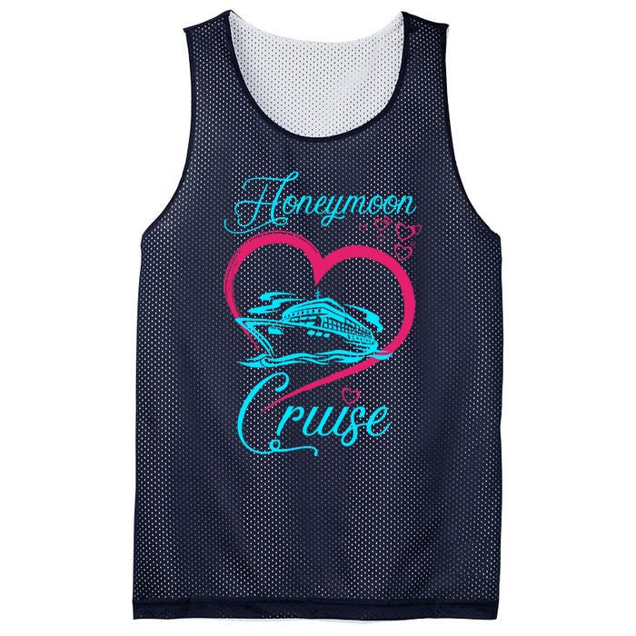 Newlywed FunLoving Couples Honeymoon Cruise Mesh Reversible Basketball Jersey Tank