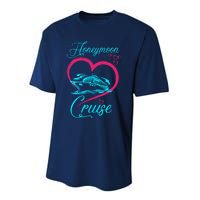 Newlywed FunLoving Couples Honeymoon Cruise Performance Sprint T-Shirt