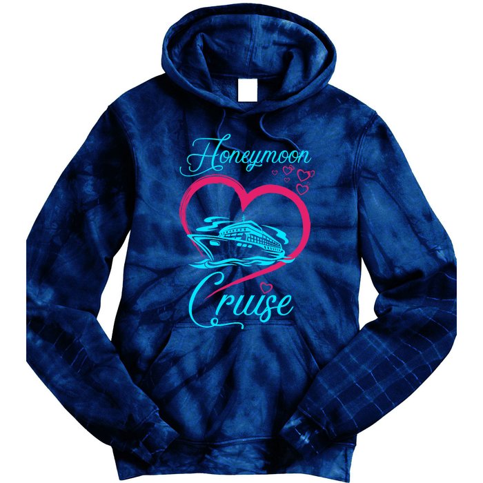 Newlywed FunLoving Couples Honeymoon Cruise Tie Dye Hoodie