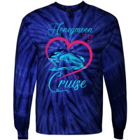 Newlywed FunLoving Couples Honeymoon Cruise Tie-Dye Long Sleeve Shirt