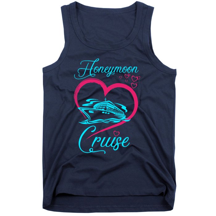 Newlywed FunLoving Couples Honeymoon Cruise Tank Top