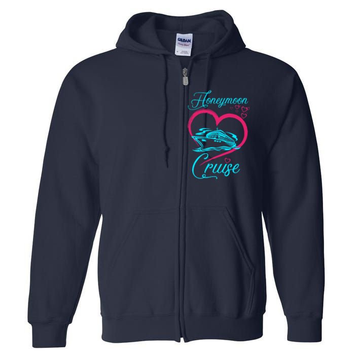 Newlywed FunLoving Couples Honeymoon Cruise Full Zip Hoodie