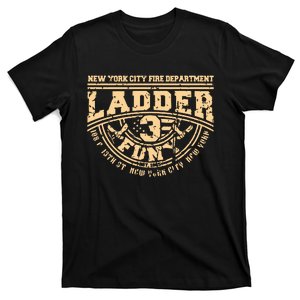 NYC Fire Department Station Ladder 3 New York Firefighter US T-Shirt