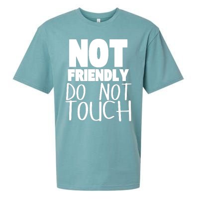 Not Friendly Do Not Touch Sueded Cloud Jersey T-Shirt