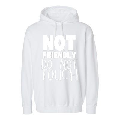 Not Friendly Do Not Touch Garment-Dyed Fleece Hoodie