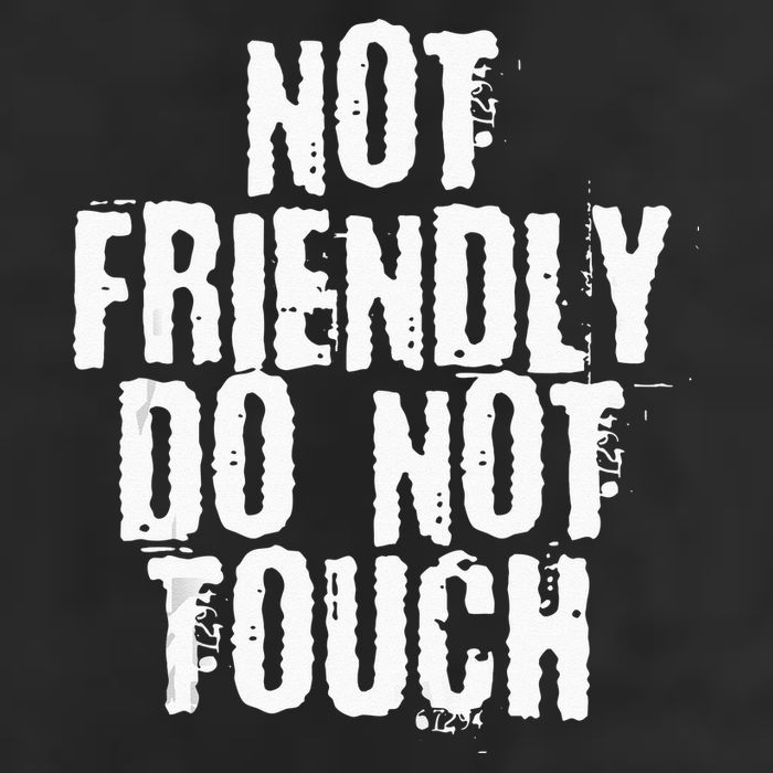 Not Friendly Do Not Touch Cool Comfort Performance Bucket Hat