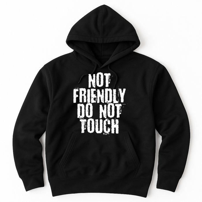 Not Friendly Do Not Touch Hoodie