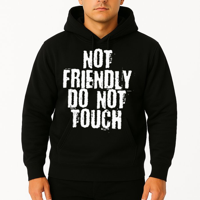 Not Friendly Do Not Touch Hoodie