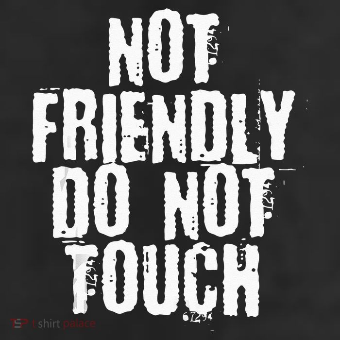Not Friendly Do Not Touch Adult Drive Performance Visor