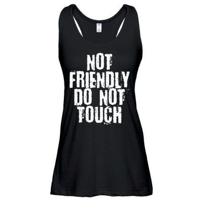 Not Friendly Do Not Touch Ladies Essential Flowy Tank
