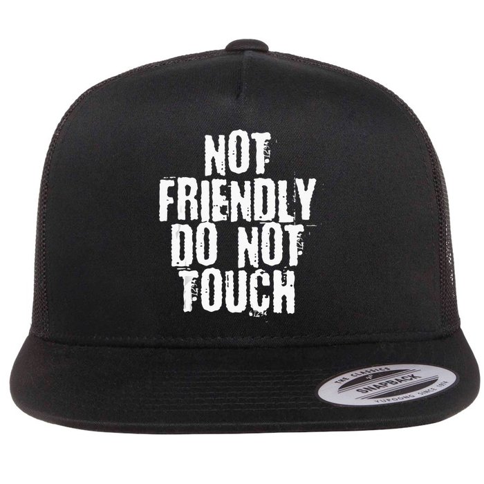 Not Friendly Do Not Touch Flatbill Hat
