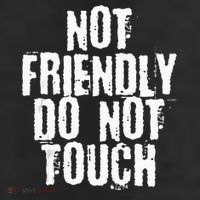Not Friendly Do Not Touch 25L Jumbo Tote