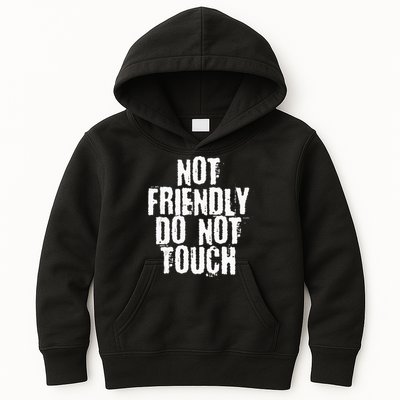 Not Friendly Do Not Touch Kids Hoodie