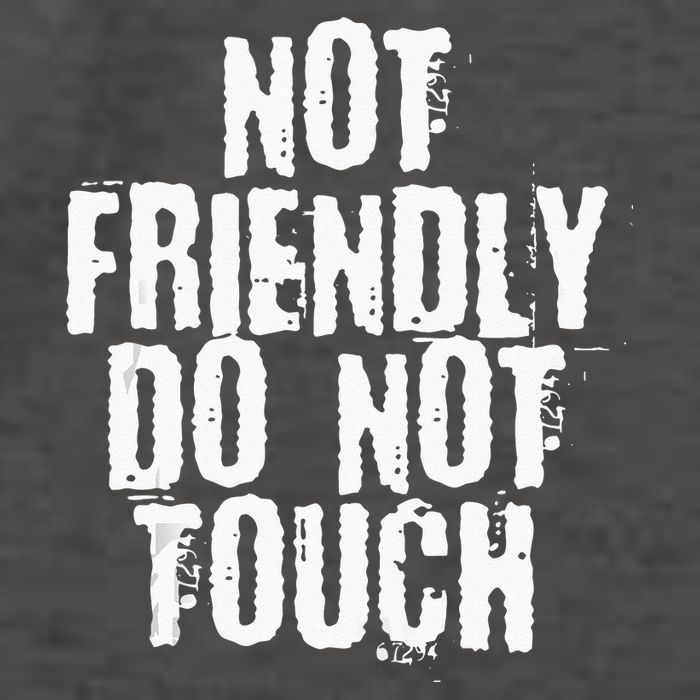 Not Friendly Do Not Touch Vector Backpack