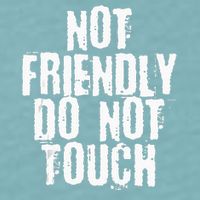 Not Friendly Do Not Touch Sueded Cloud Jersey T-Shirt