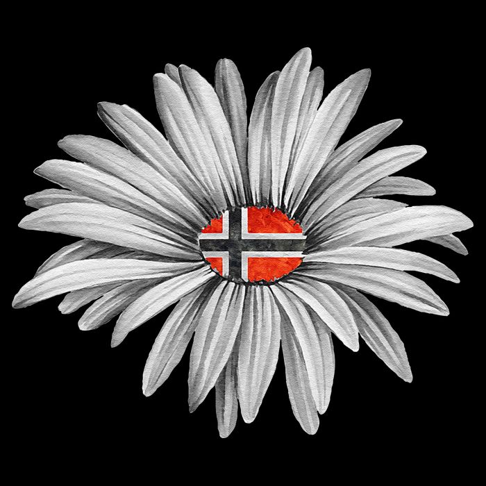 Norwegian Flag Daisy Trendy For Summer Cruise Norway Travel Impact Tech Backpack