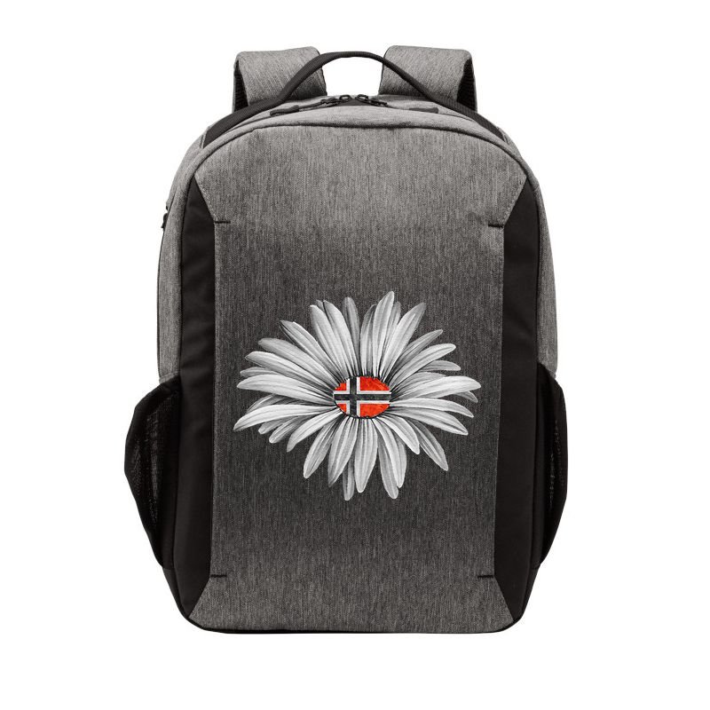 Norwegian Flag Daisy Trendy For Summer Cruise Norway Travel Vector Backpack