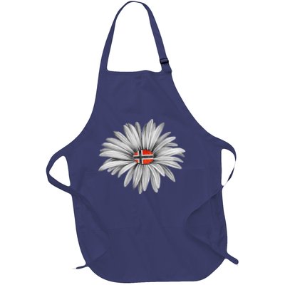 Norwegian Flag Daisy Trendy For Summer Cruise Norway Travel Apron