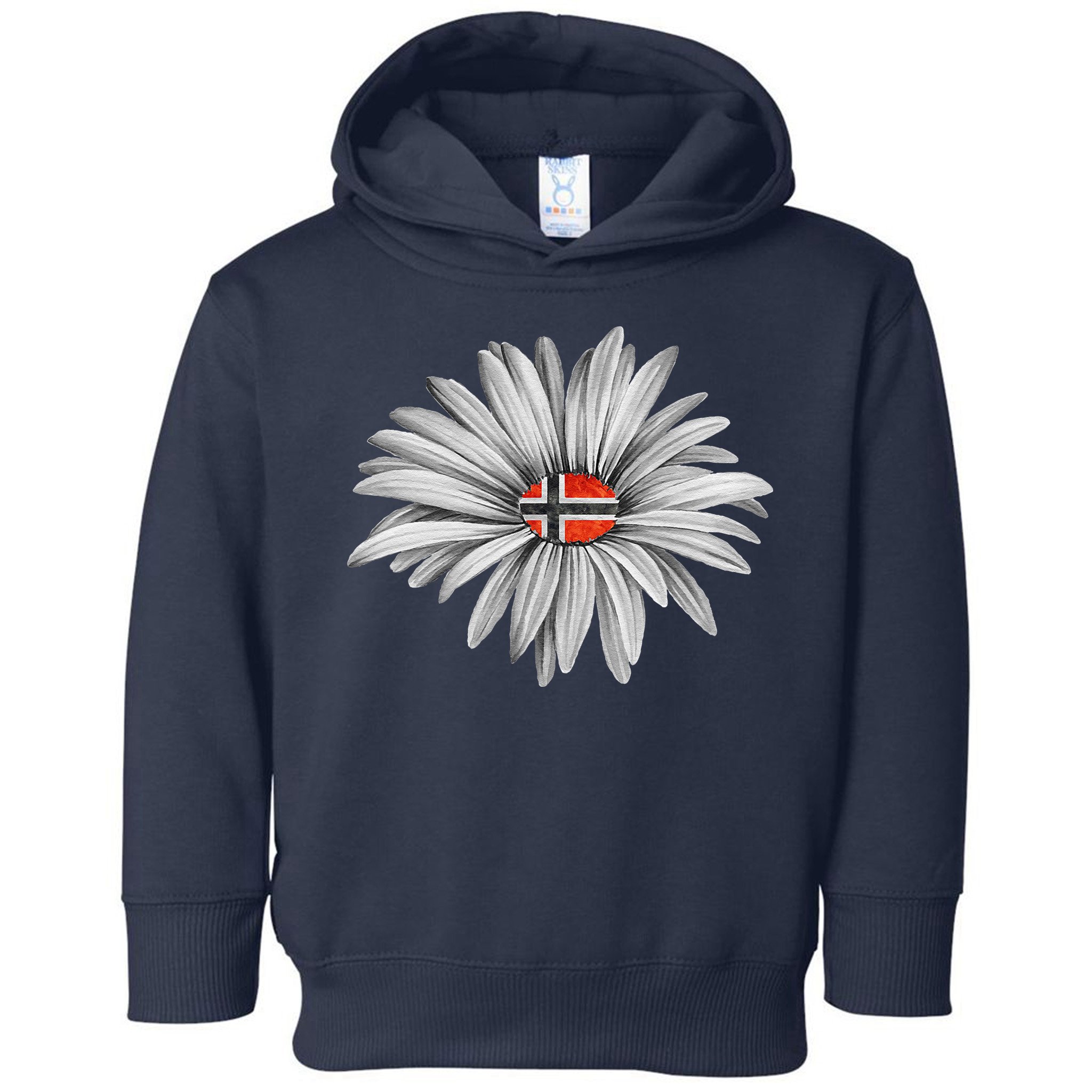 Norwegian Flag Daisy Trendy For Summer Cruise Norway Travel Toddler Hoodie