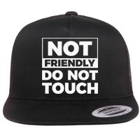 Not Friendly Do Not Touch Flat Bill Trucker Hat