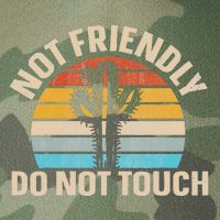 Not Friendly Do Not Touch Legacy Tie Dye Trucker Hat