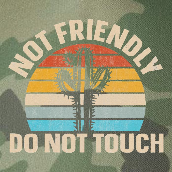 Not Friendly Do Not Touch Legacy Tie Dye Trucker Hat