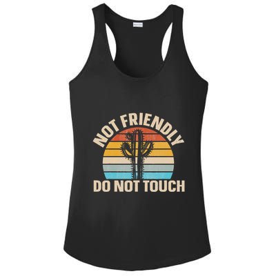 Not Friendly Do Not Touch Ladies PosiCharge Competitor Racerback Tank