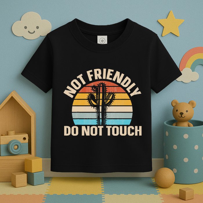 Not Friendly Do Not Touch Toddler T-Shirt