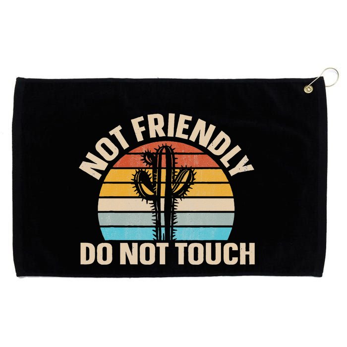 Not Friendly Do Not Touch Grommeted Golf Towel