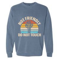 Not Friendly Do Not Touch Garment-Dyed Sweatshirt