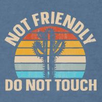 Not Friendly Do Not Touch Garment-Dyed Sweatshirt