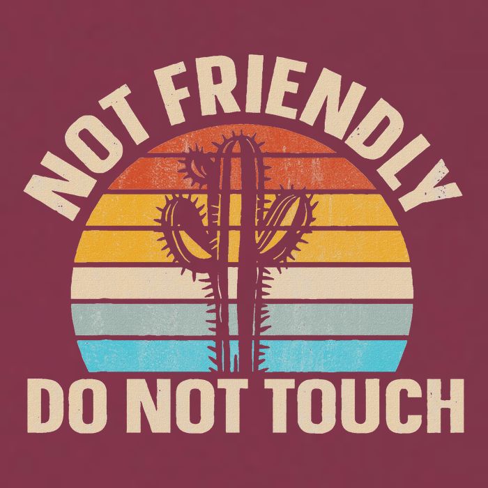 Not Friendly Do Not Touch 16oz Travel Tumbler