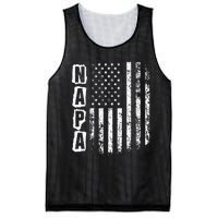 Napa FatherS Day American Flag 4th Of July Mesh Reversible Basketball Jersey Tank