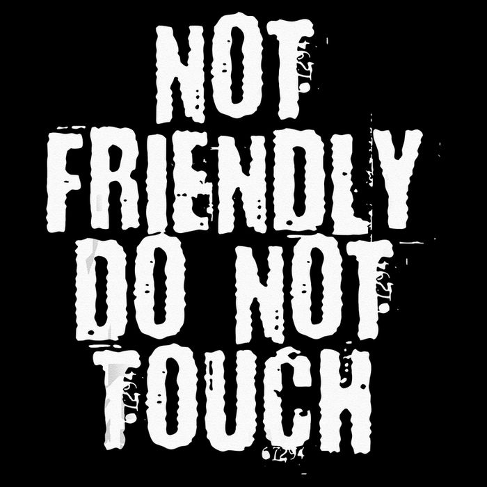 Not Friendly Do Not Touch Mousepad