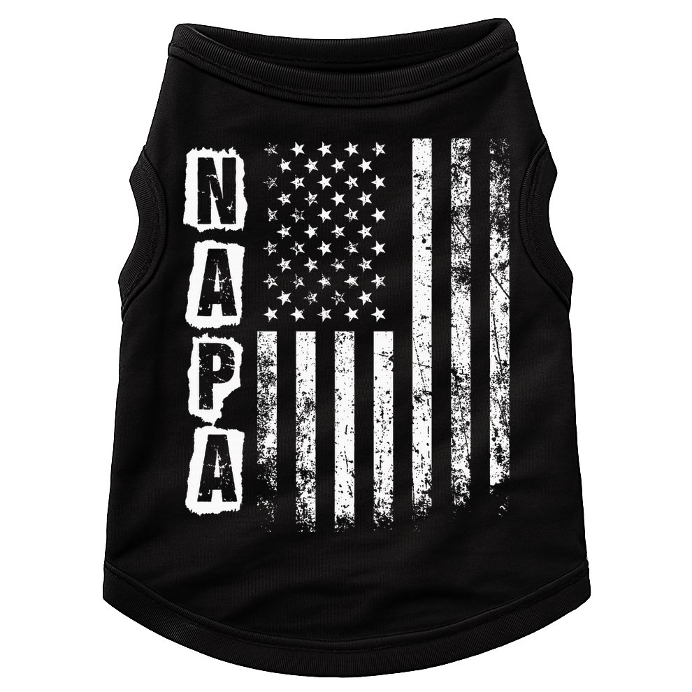 Napa FatherS Day American Flag 4th Of July Doggie Tank