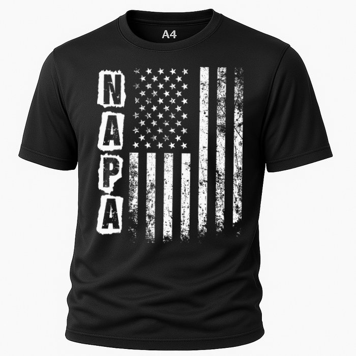 Napa FatherS Day American Flag 4th Of July Cooling Performance Crew T-Shirt
