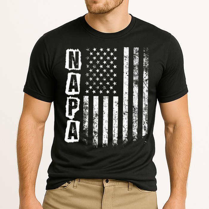 Napa FatherS Day American Flag 4th Of July Cooling Performance Crew T-Shirt