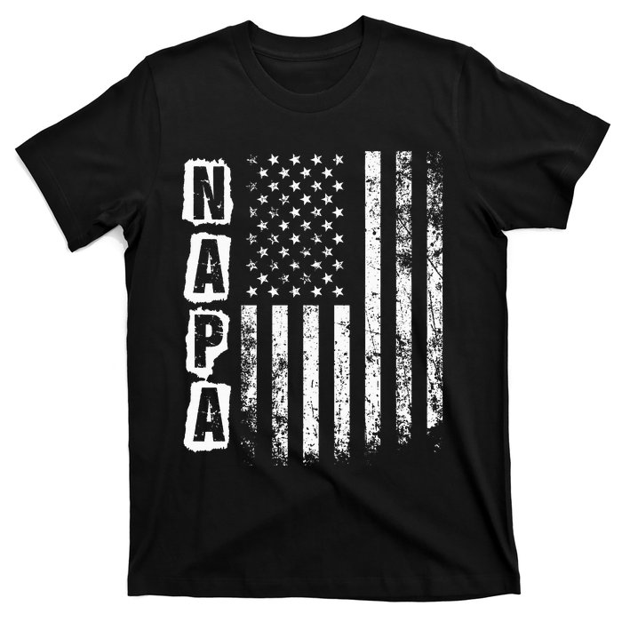 Napa FatherS Day American Flag 4th Of July T-Shirt