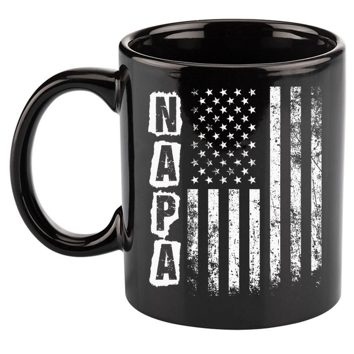 Napa FatherS Day American Flag 4th Of July 11oz C Handle Ceramic Mug