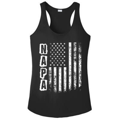 Napa FatherS Day American Flag 4th Of July Ladies PosiCharge Competitor Racerback Tank