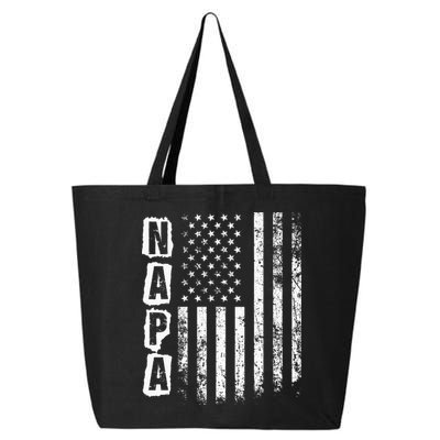 Napa FatherS Day American Flag 4th Of July 25L Jumbo Tote