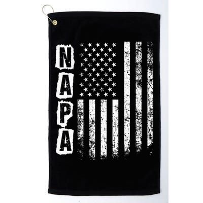Napa FatherS Day American Flag 4th Of July Golf Towel